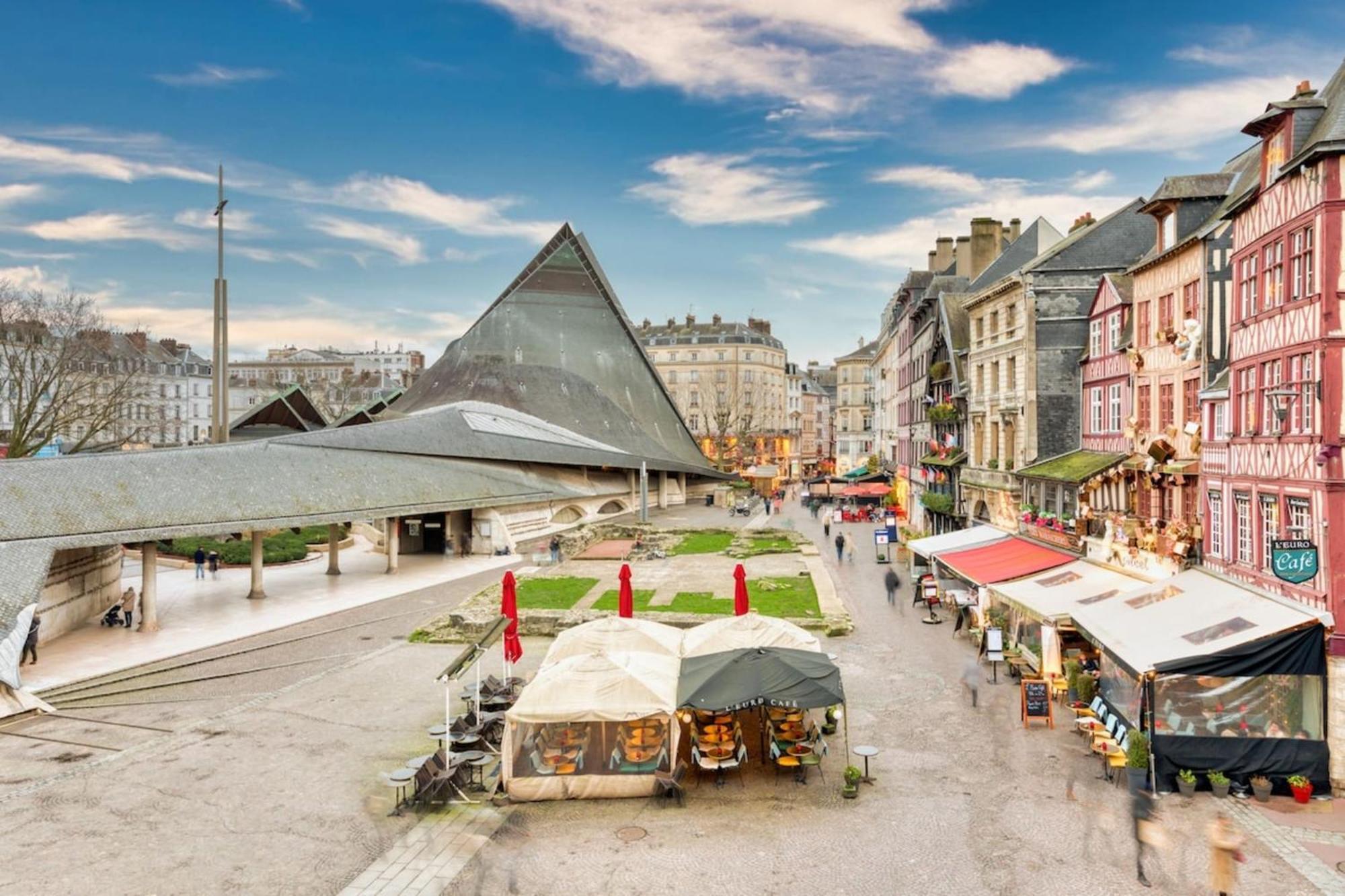 Vieux Marche Sublime Appartement Avec Ascenseur Rouen Exteriör bild